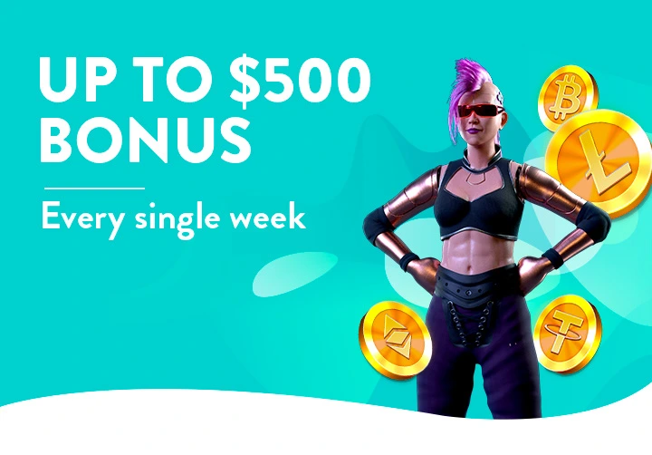 Up to $500 Bonus, Every Single Week with Crypto Club. Opt-In